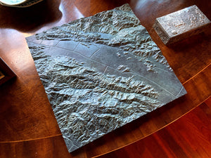 Northern Napa, CA 3D Map Bronze